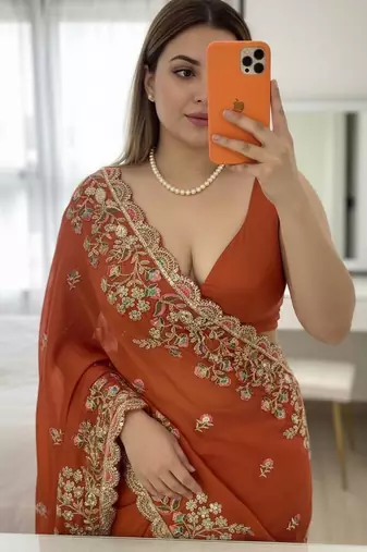 party wear soft silk saree