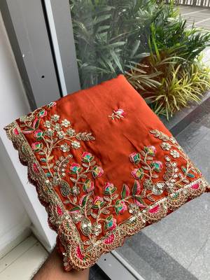 party wear soft silk saree 4