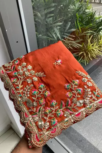 party wear soft silk saree
