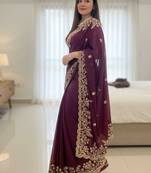  party wear soft silk saree