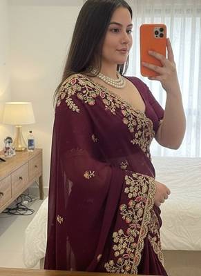 party wear soft silk saree 3