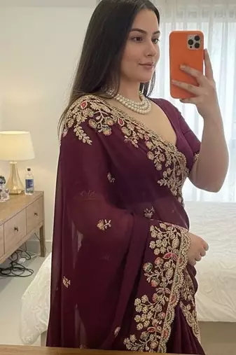 party wear soft silk saree