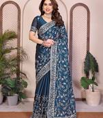  party wear soft silk saree