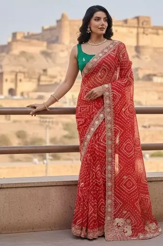  exclusive wedding wear georgette saree