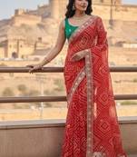  exclusive wedding wear georgette saree