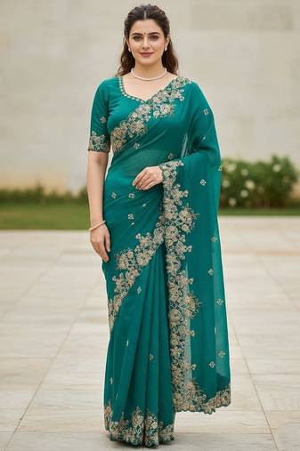  party wear soft silk saree