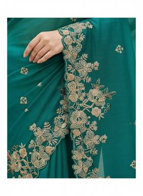 party wear soft silk saree 3