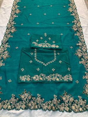 party wear soft silk saree 4
