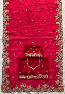 party wear soft silk saree 4