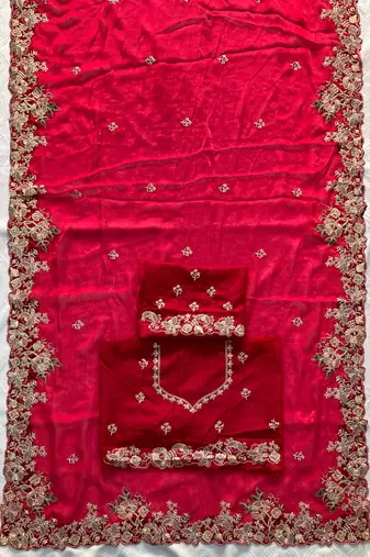party wear soft silk saree
