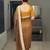 New latest trendy party wear two tone twill net saree
