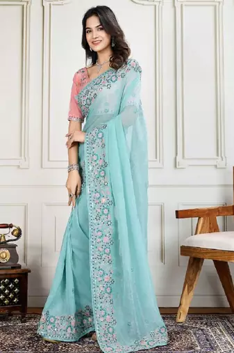  wedding wear crunchy silk saree