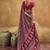 Elegant modal satin print saree with blouse 
