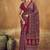 Elegant modal satin print saree with blouse 