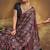 Elegant modal satin print saree with blouse 