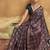 Elegant modal satin print saree with blouse 