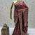 Maroon Color Gold Zari Weaving Pashmina Silk Saree