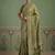 Olive Color Gold Zari Weaving Pashmina Silk Saree