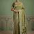 Olive Color Gold Zari Weaving Pashmina Silk Saree
