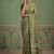 Olive Color Gold Zari Weaving Pashmina Silk Saree