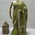 Olive Color Gold Zari Weaving Pashmina Silk Saree