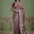 Plum Color Gold Zari Weaving Pashmina Silk Saree