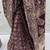 Plum Color Gold Zari Weaving Pashmina Silk Saree