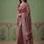 Rani Pink Color Gold Zari Weaving Pashmina Silk Saree