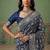 Teal Color Gold Zari Weaving Pashmina Silk Saree