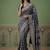 Teal Color Gold Zari Weaving Pashmina Silk Saree