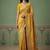 Yellow Color Gold Zari Weaving Pashmina Silk Saree