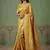 Yellow Color Gold Zari Weaving Pashmina Silk Saree