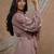 Bloomed nude jacket and dress set