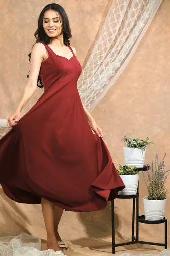 Maroon dress
