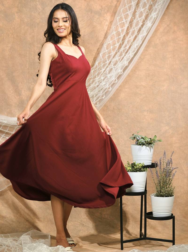 Maroon dress