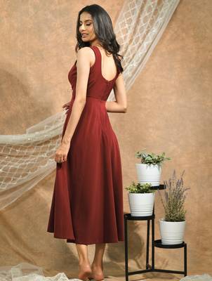 Maroon dress 2