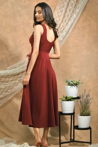 Maroon dress