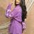 Bloomed lavender jacket dress set
