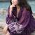 Bloomed purple with white dress set