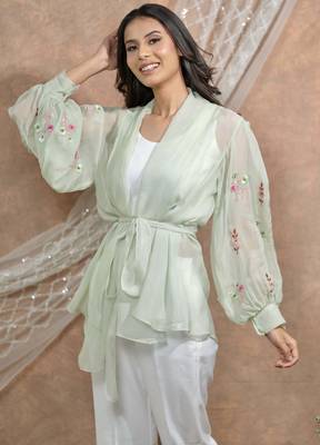 Bloomed mint with white co-ord set 2
