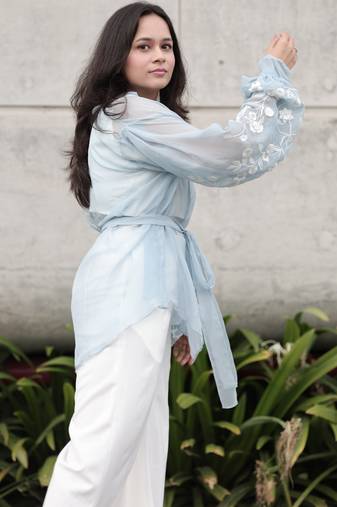 Bloomed blue co-ord set