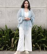 Bloomed blue with white co-ord set