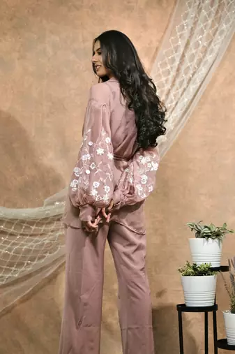 Bloomed nude co-ord set
