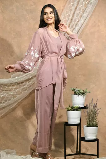 Bloomed nude co-ord set