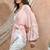 Bloomed peach with white co-ord set