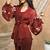Bloomed maroon co-ord set