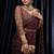 maroon sequin embroidered georgette saree with blouse