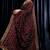 maroon sequin embroidered georgette saree with blouse