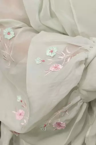 Mint embroidered jacket