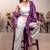 Bloomed lavender jacket with white co-ord set